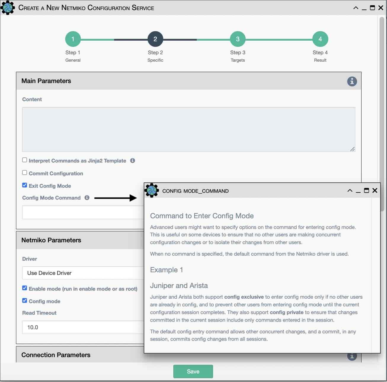 Netmiko Configuration Service