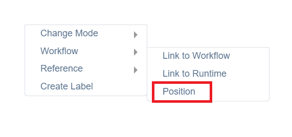 Workflow Builder Position